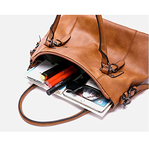 Retro Vintage Designer Leather Totes for Ladies