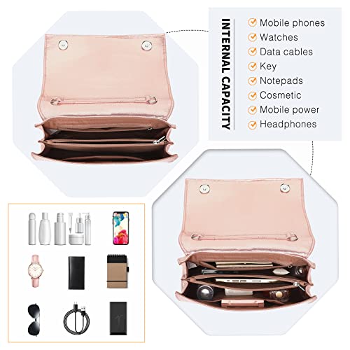 Miss Lulu Damen Große Schleife Clutch - Rose