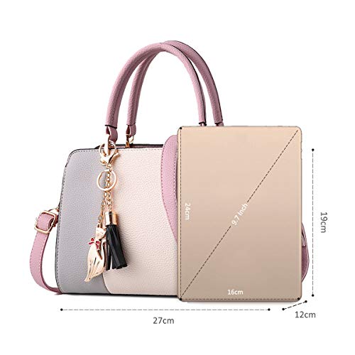 Pink Tassel Designer Handbag for Women by NICOLE&DORIS