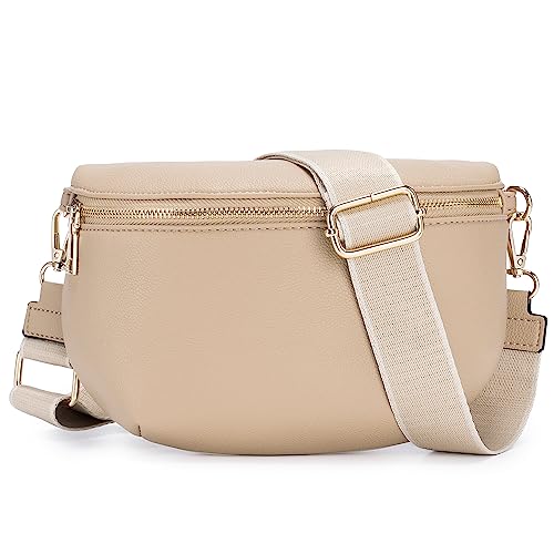 Stylish Roulens Leather Crossbody Bag with Adjustable Strap