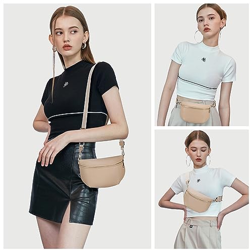 Stylish Roulens Leather Crossbody Bag with Adjustable Strap