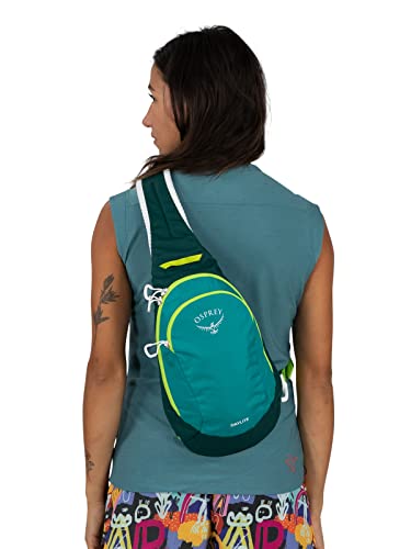 Stylish Osprey Daylite Sling Crossbody Bag in Silver Lining/Blueberry