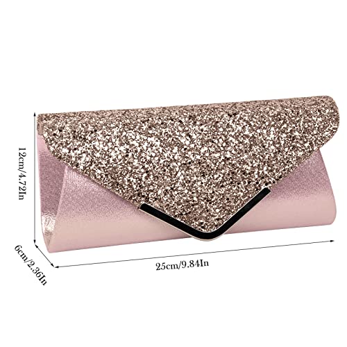 Elegant Glitter Envelope Clutch for Wedding or Party