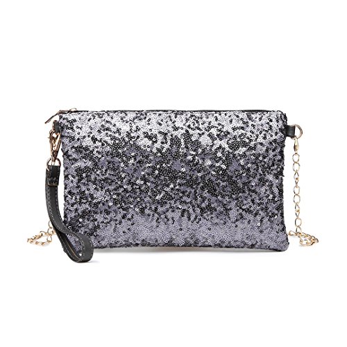 Shimmering Sequin Clutch: Miss Lulu Designer Handbag