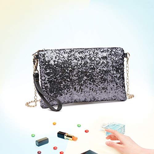 Shimmering Sequin Clutch: Miss Lulu Designer Handbag