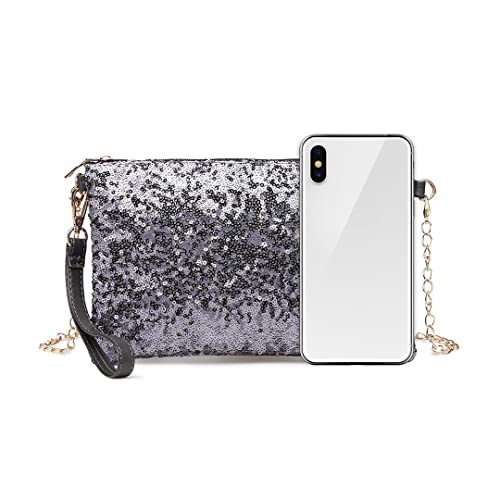 Shimmering Sequin Clutch: Miss Lulu Designer Handbag