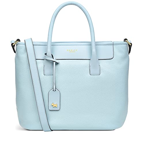 RADLEY Brompton Mews Medium Light Blue Leather Handbag