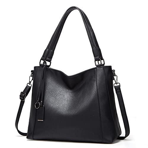 Large Leather Shoulder Bag for Business/School/Shopping Elegant