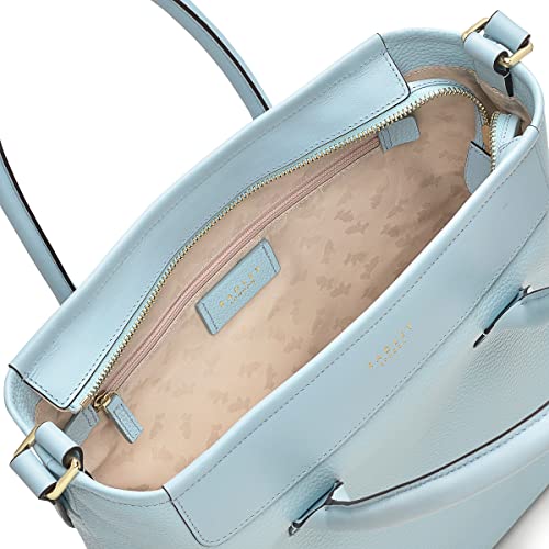 RADLEY Brompton Mews Medium Light Blue Leather Handbag