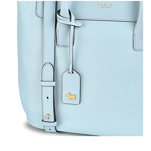 RADLEY Brompton Mews Medium Light Blue Leather Handbag