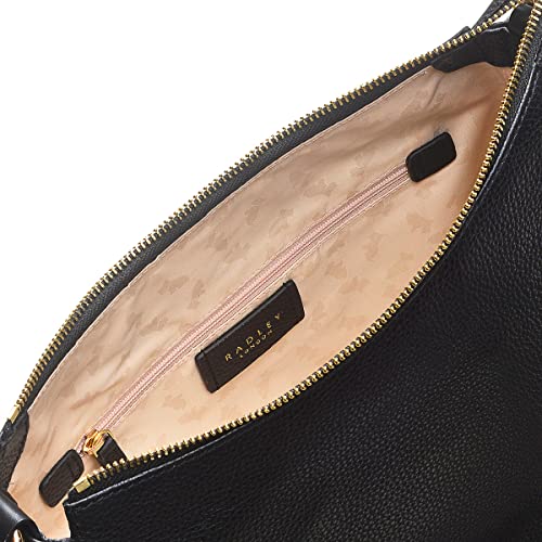 Radley London Large Leather Zip-Top Shoulder Bag, Black