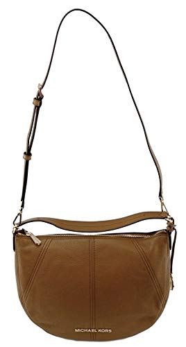 Michael Kors Convertible Leather Shoulder/Crossbody Bag - Luggage