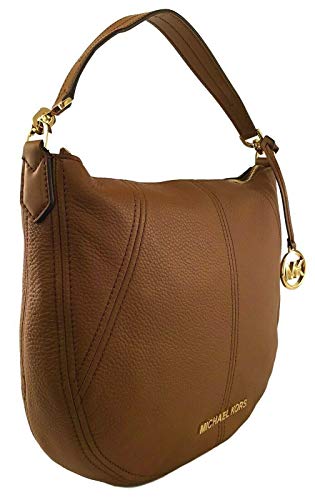 Michael Kors Convertible Leather Shoulder/Crossbody Bag - Luggage
