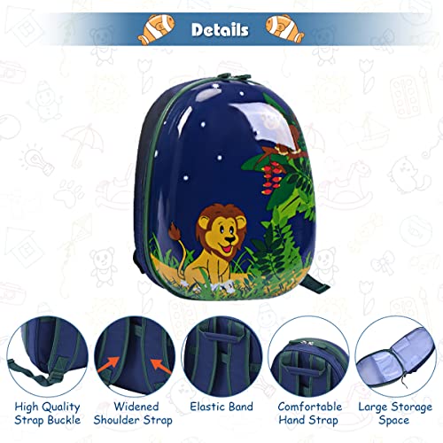 Kids Designer Luggage Set with Backpack (Lion+Elephant)