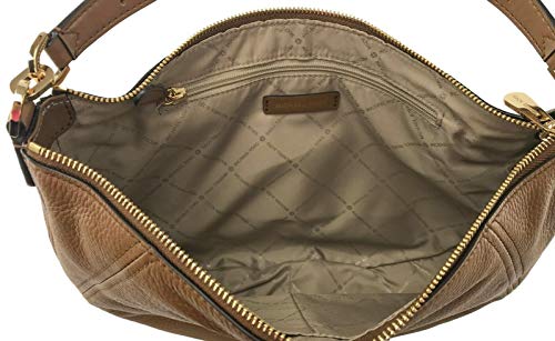 Michael Kors Convertible Leather Shoulder/Crossbody Bag - Luggage