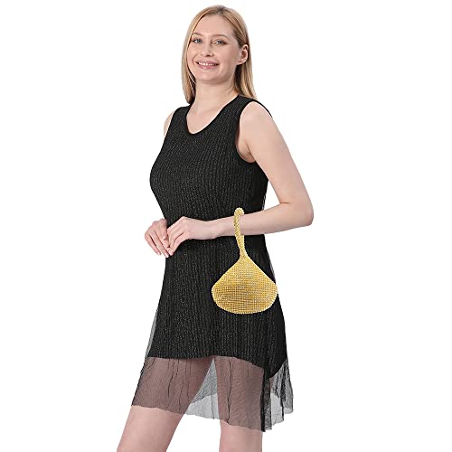 Sparkling Diamante Evening Clutch in Gold