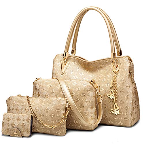 FiveloveTwo Women's Designer Tassel Print Handbag Set