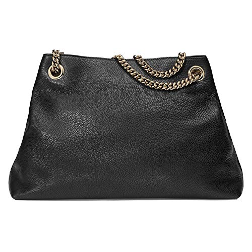 Gucci Soho Medium Black Leather Chain Shoulder Bag