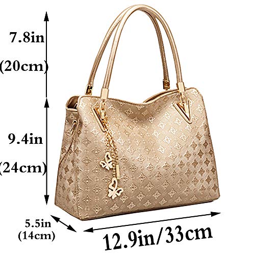 FiveloveTwo Women's Designer Tassel Print Handbag Set