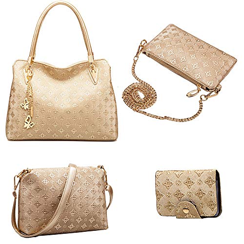 FiveloveTwo Women's Designer Tassel Print Handbag Set