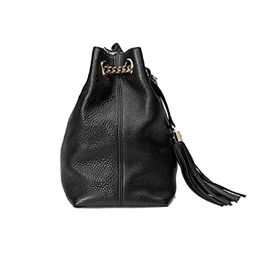 Gucci Soho Medium Black Leather Chain Shoulder Bag
