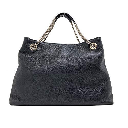 Gucci Soho Medium Black Leather Chain Shoulder Bag