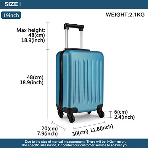 Kono 19" Designer Handbag Spinner Suitcase in Navy