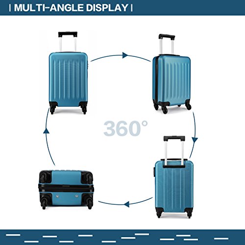 Kono 19" Designer Handbag Spinner Suitcase in Navy