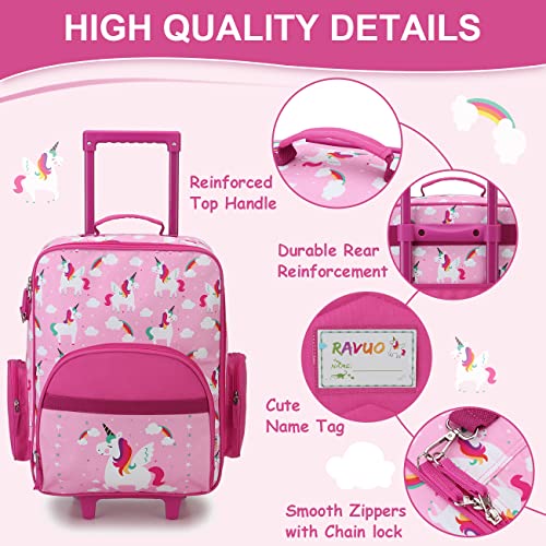 Cute Unicorn Kids Handbag with Wheels - RAVUO