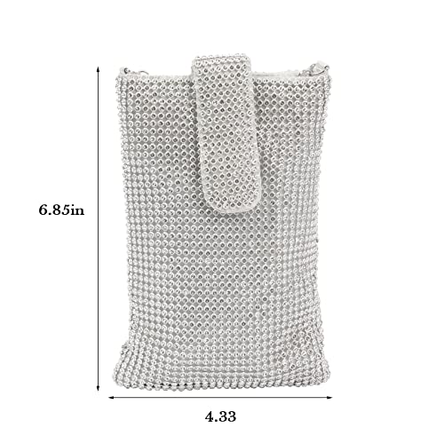 Women's Crystal Mesh Clutch for Evening Parties