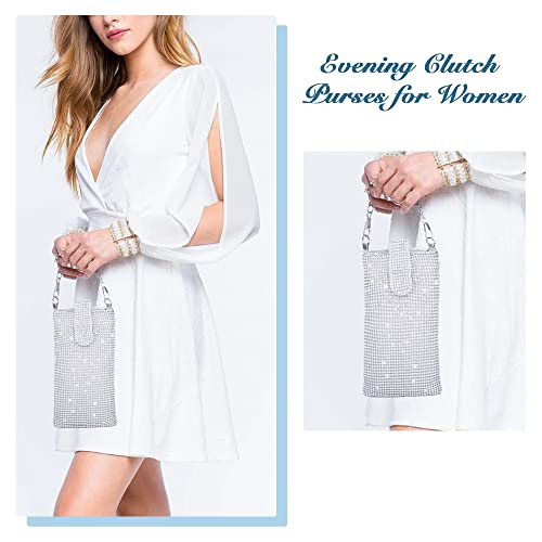 Women's Crystal Mesh Clutch for Evening Parties