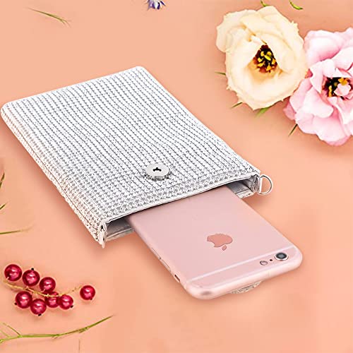 Women's Crystal Mesh Clutch for Evening Parties