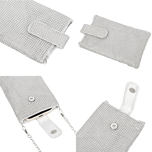 Women's Crystal Mesh Clutch for Evening Parties