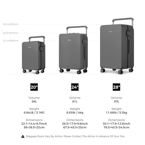 TUPLUS Impression Gray 28-Inch Designer Handbag Suitcase