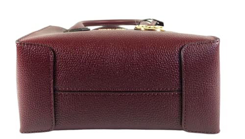 Medium Michael Kors Leather Messenger Crossbody in Merlot