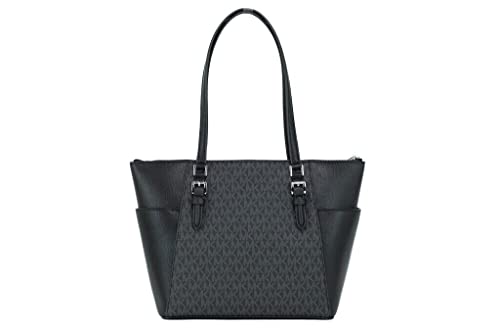 Michael Kors Black Signature Charlotte Large Tote