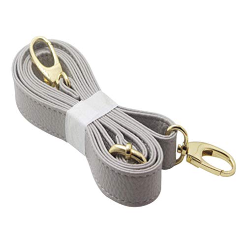 140cm Universal Leather Bag Strap for Designer Handbags (Light Grey)