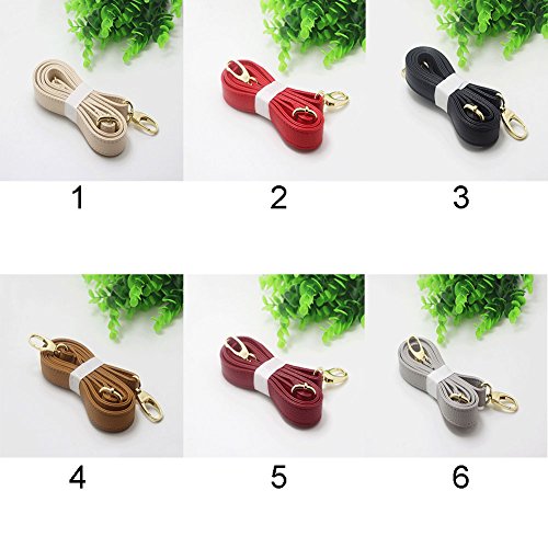 140cm Universal Leather Bag Strap for Designer Handbags (Light Grey)