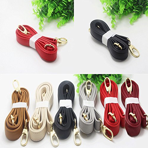 140cm Universal Leather Bag Strap for Designer Handbags (Light Grey)