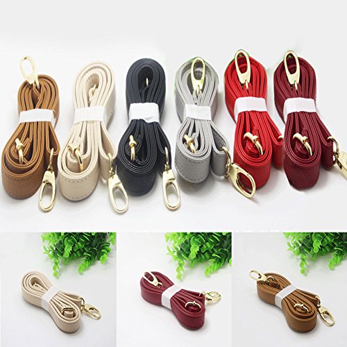 140cm Universal Leather Bag Strap for Designer Handbags (Light Grey)