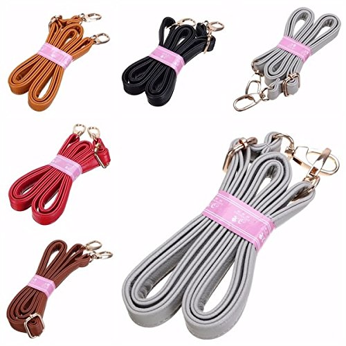 140cm Universal Leather Bag Strap for Designer Handbags (Light Grey)