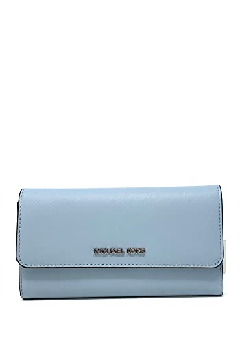 Michael Kors Pale Blue Jet Set Trifold Wallet