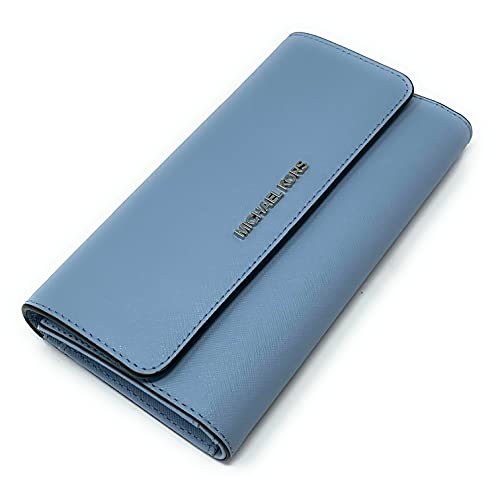 Michael Kors Pale Blue Jet Set Trifold Wallet