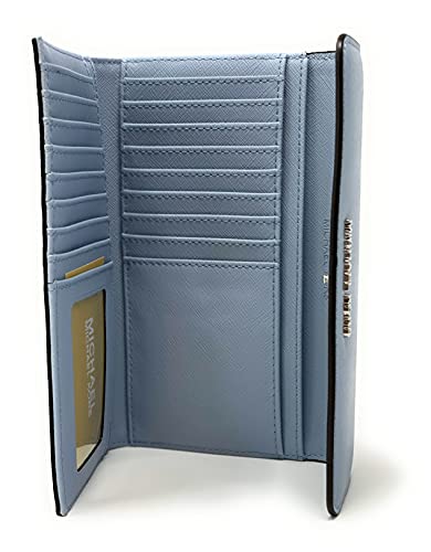 Michael Kors Pale Blue Jet Set Trifold Wallet