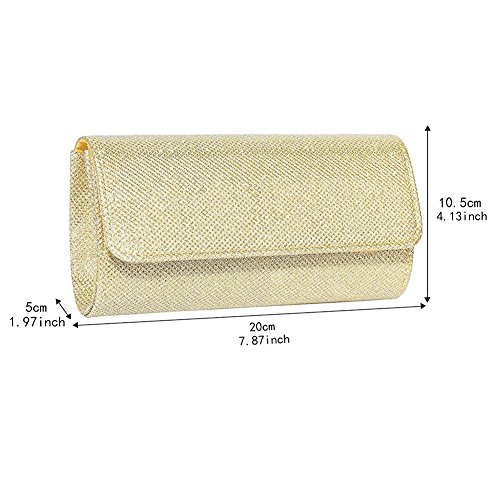 Gold Velvet Clutch Bag for Wedding Party