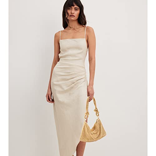 Gold Rhinestone Handbag: Chic Bling for Wedding Party
