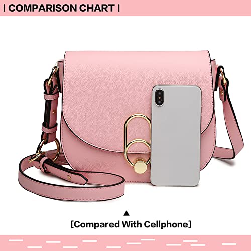 Pink Miss Lulu designer shoulder bag with tassel