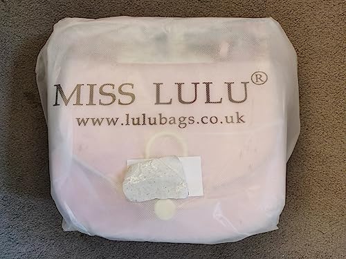 Pink Miss Lulu designer shoulder bag with tassel