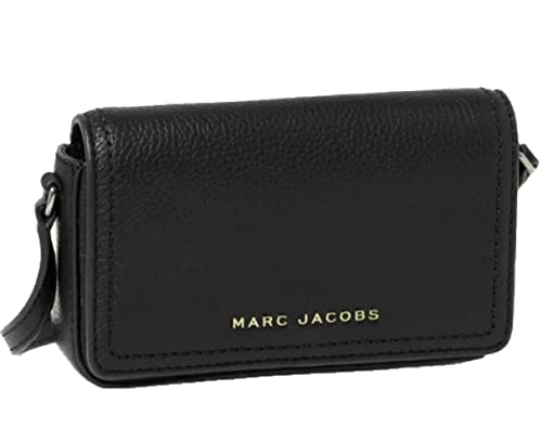 Marc Jacobs Black/Gold Pebbled Leather Mini Shoulder Bag