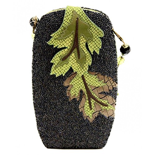 Mary Frances Multicolor Parrot Motif Beaded Handbag